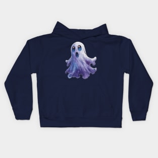 Purple Ghost Kids Hoodie